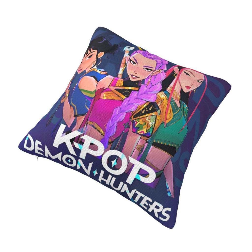 Home Decoration KPop Demon Hunters Huntrix Pillowcases Merch Pillow Cover Zipper Multi-Size