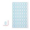 50 Sheets Writeable Labels Adhesive Sticker Jams Label Small Blank Sticker Sticker for Home School Office