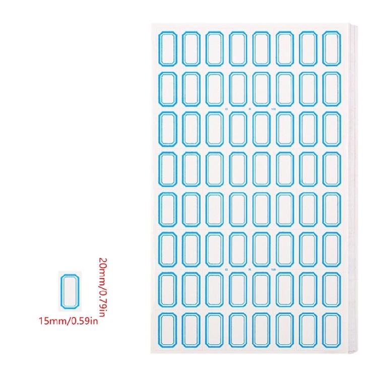 50 Sheets Writeable Labels Adhesive Sticker Jams Label Small Blank Sticker Sticker for Home School Office