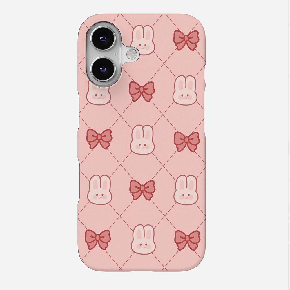 

Luxury Clmj Cute pink bunny Phone Case for iPhone 17 17e 16e 16 15 14 13 12 11 X XS XR XSMAX Air Pro Max Plus Double-layer Cover iPhone 12 Pro