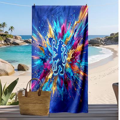 Chelsea FC Printed Beach Towel Quick Dry Soft TowelPortable Large Rectangular Beach Blanket for Travel Swimming Pool