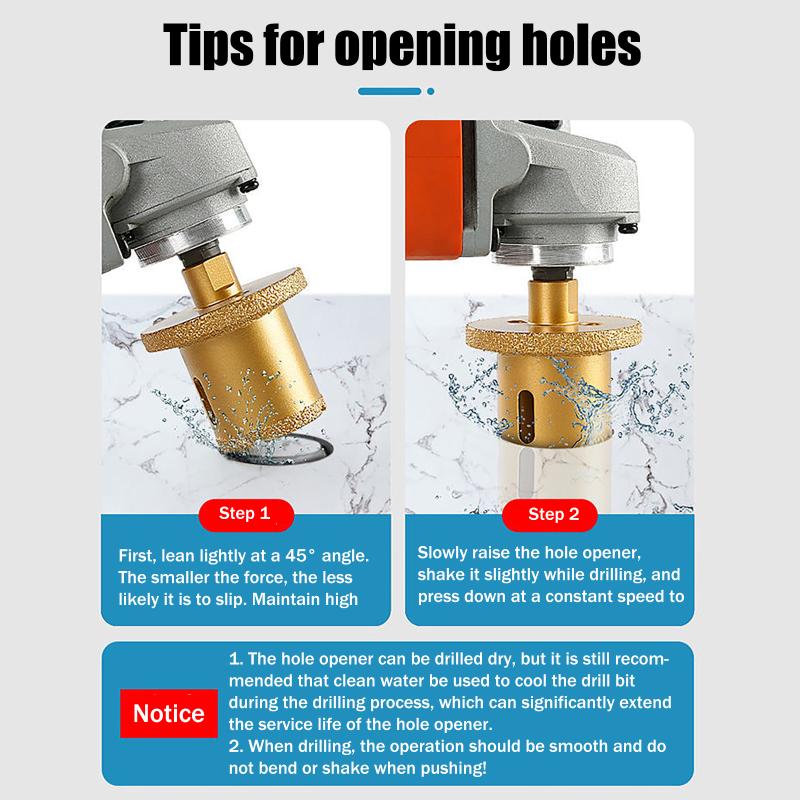 M10 Brazed Diamond Washbasin Core Drill Bit Hole Opener Table Basin Tool For Granite Marble Tile Drilling Cutter