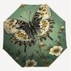 1pc Butterfly Flowers Automatic Open/Close Umbrella with Windproof, 8-Rib Sturdy Canopy, Durable Ribs, Fashionable Design1207A