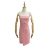 Trendy Women's High-Waisted Pleated Slim-Fit Open-Back Irregular Casual Sling Dress