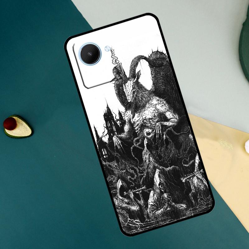 Devil Satan Dark Art For Realme 9 10 11 Pro Plus GT Neo 5 3 3T C11 C15 C25s C21Y C30 C31 C33 C35 C53 C55 Case