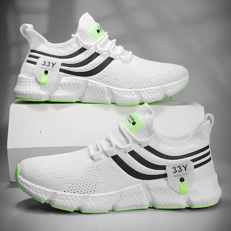 Nuove Scarpe Sportive da Uomo alla Moda in Rete Traspiranti Comode Casual Ammortizzate Scarpe da Corsa Leggere Scarpe da Tennis per l'Estate