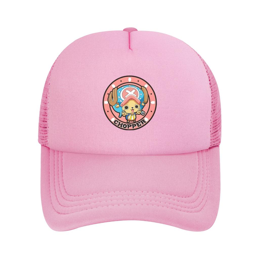 Kawaii onepieces Tony Tony Chopper Trucker Hat Adult Fitted Mesh Baseball Caps Polyester Adjustable Racing Cap