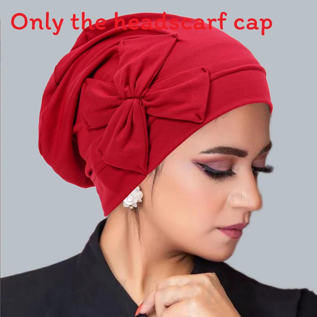 Headscarf Cap With Bow For Women Summer Winter Autumn Fashion Gift