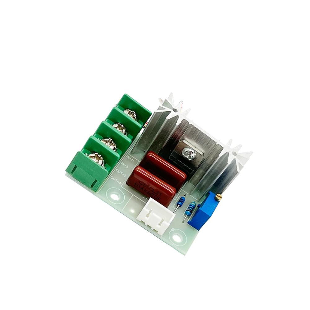 AC 220V 2000W SCR Voltage Regulator LED Dimming Dimmers 2000W High Power Motor Speed Controller Governor Module W/ Potentiometer