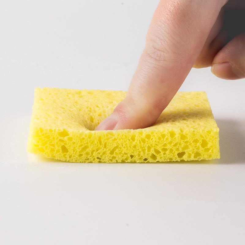 Heat-Resistant Soldering Iron Cleaning Sponge for Welding Residue - Thickened Yellow Square