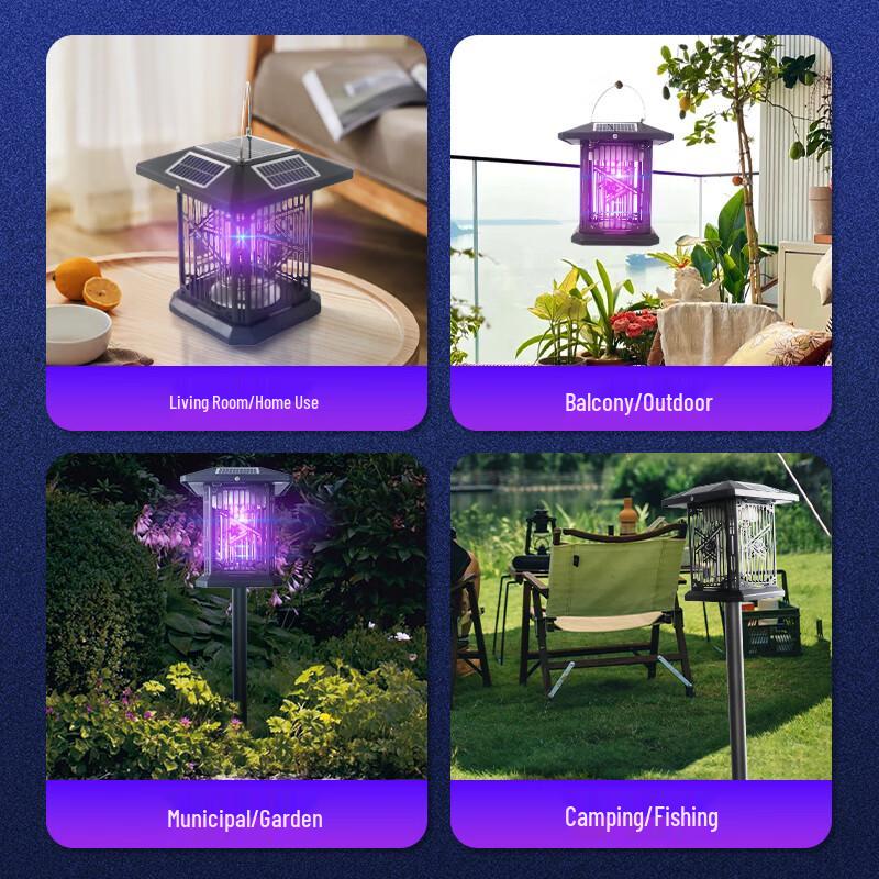 YouSijia Solar Outdoor Mosquito & Fly Killer Lamp