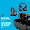 JLab Flex Black Wireless IPX4 12mm Dynamic Compatible with with Perfect for and the Up to 21 Hours of Continuous Official JLab Japan Warranty Earbuds,