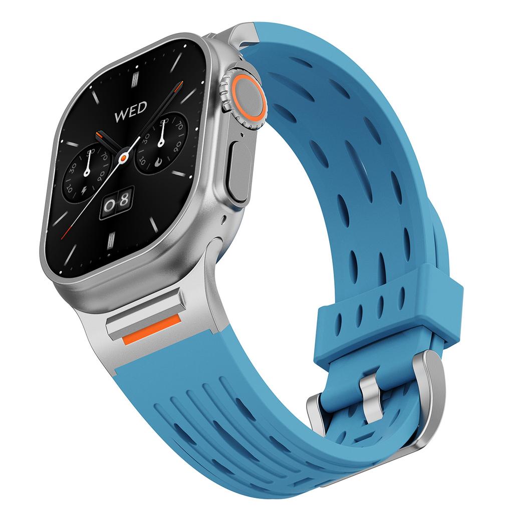 3 Style New Sport Band For Iwatch Ultra 3/2 49mm 42 44 45 46mm Silicone Strap For Apple Watch Series 11 10 9 8 7 6 SE3 Bracelet
