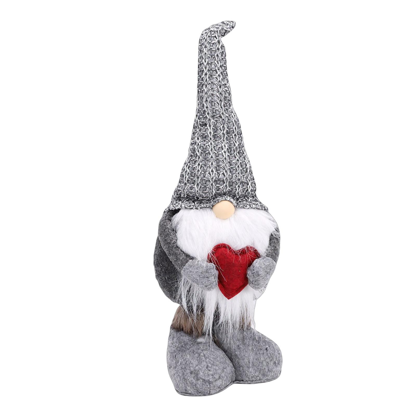 

Xmas Standing Gnomes with Retractable Legs Faceless Gnome Doll for Table Home Holiday Decoration