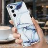 Geometry Marble Case For Samsung S26 Ultra S25 FE S24 S23 S22 Plus S21 A15 A25 A35 A55 A16 A26 A36 A56 A17 A37 A57 5G Clear TPU Soft Cover