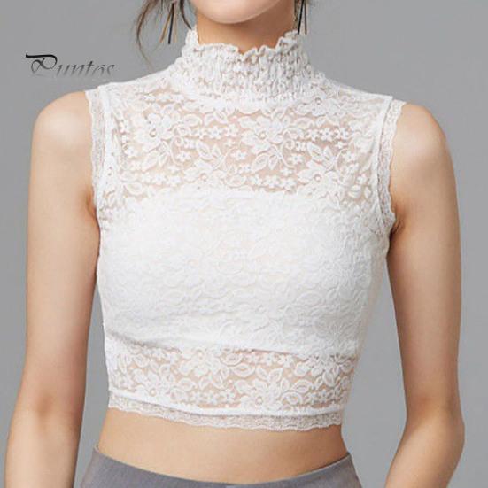 Breathable Fake Collar Turtleneck Hollow Out Flower Embroidery Detachable Shirt Design Clothing False Accessories Lady Lace for Daily Life Decoration