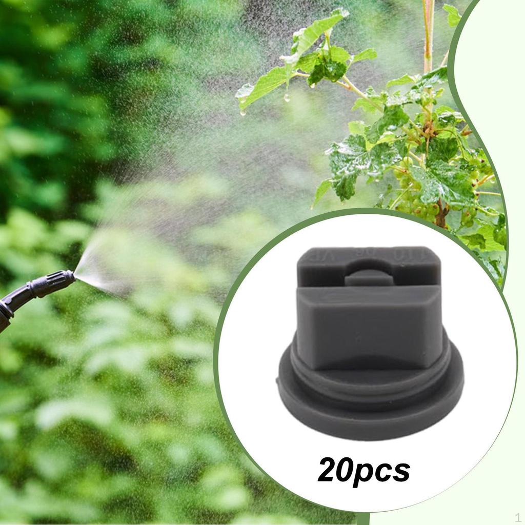 20 110-degree Flat Spray Nozzles for Garden And Agricultural Irrigation.
