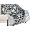 The Himalayan Snow Leopard Throw Blanket Durable Warm Blanket for Daily Home Use