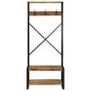 Clothing Rack 80 X 40 X 190 Cm Rough Solid Mango Wood
