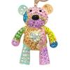 Cute Sweet Colorful Crystal Bear Key Chain Rhinestone Bag Accessories Keyring