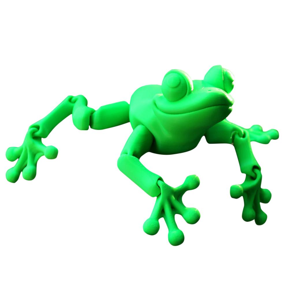 

3D печатная шарнирная модель лягушки, пластиковая шарнирная лягушка, украшение, креативная искусственная скульптура лягушки, декор для дома и офиса