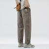 American overalls men's summer new trendy brand loose straight wide-leg pants teenagers handsome cotton casual trousers