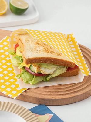 50 sztuk Papier Olejoodporny Papier do Pakowania Żywności Papier do Pieczenia Kanapki Burger Frytki Papier do Pakowania Jedzenia Smażonego Mata na Talerz Akcesoria
