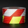 1 Roll Shining Reflective Safety Warning Tape Self Adhesive Twill Printing Reflective Tape for Car Truck Trailer