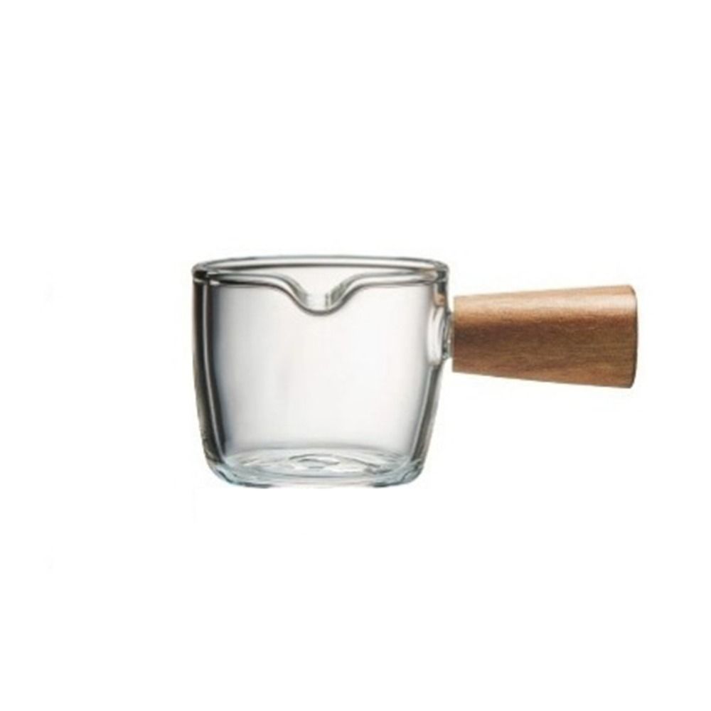 

V-образный носик Тройной питчер Молочник Прозрачное стекло Чашки для эспрессо Эспрессо Single Spout Small