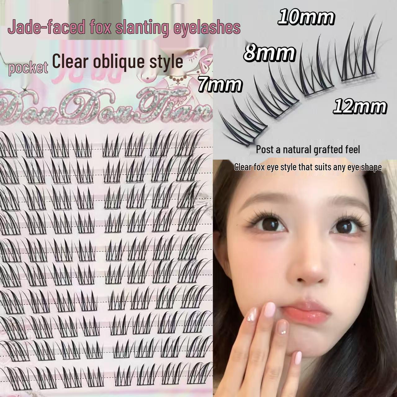 

Sweet Jade Little Fox Eyelash Extensions - Slanted, Fox-like, Segmented Design