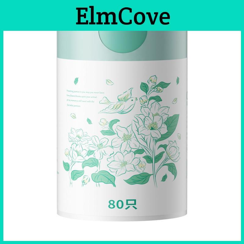 Home Use Thickened Jasmine Flower Drawstring Trash Bags With Odor Control For Kitchen And Bathroom