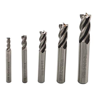 HSS Slot Drill Carbide Slotting Set For Grooving And Slotting HSS Enhanced 4-flute Geometry Power Tool Accessory