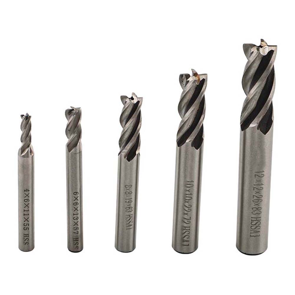 HSS Slot Drill Carbide Slotting Set For Grooving And Slotting HSS Enhanced 4-flute Geometry Power Tool Accessory