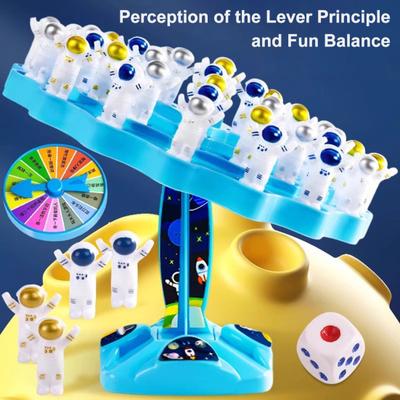 Kids Astronaut Balance Tree Toy Logic Thinking Focus Training Two-Player Frog Balance Game Toddlers Boys Girls Educational Interactive Strategic Board
