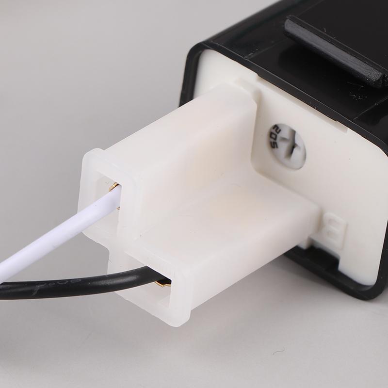 Adjustable 2-Pin Electronic Led Flasher Relay With Wires For Bikes Motorcycles Scooters Turn Signals Hyper Flash Blinkers Relay