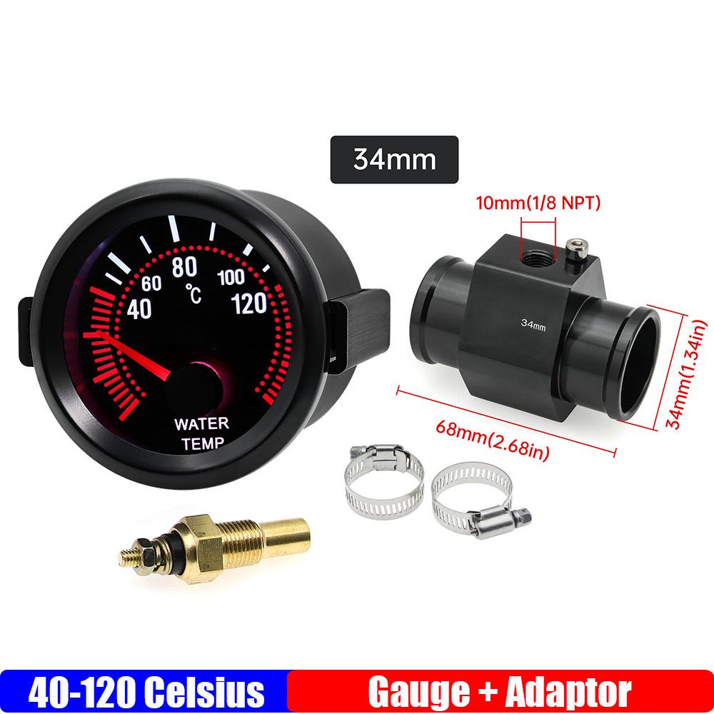 2 52mm Water Temperature Gauge 40-120℃