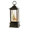 Christmas Lantern Music Box Decor Musical with Light Desktop Birthday Gift Snow Globes for Party