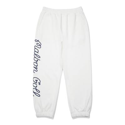 MALBON GOLF Travel Script Sweatpants Off White (Man)