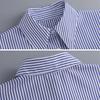 Blue Fake Collar Stripes Lapel Half Shirt New Shawl Wrap  Women Girls