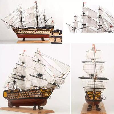 DIY Montagem Feita à Mão Navio 21" Madeira Navegação 3D Navio Vitória Modelo de Barco Presente