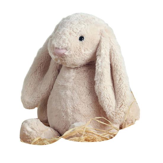 Plush Bunny Toy Huggable Stuffed Rabbit Plushie Simulation Animal Doll Home Living Room Bedroom Decoration Birthday Gift
