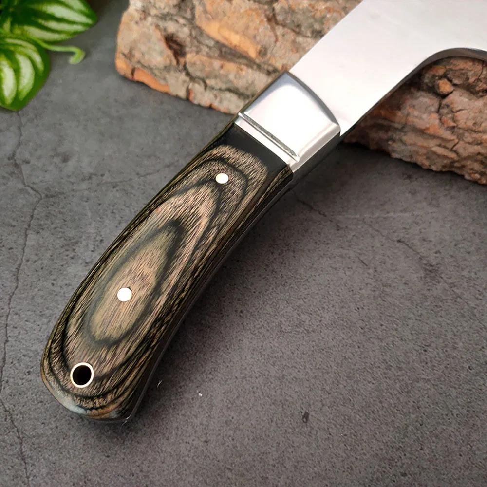 Stainless Steel Mini Axe Wood Handle Knife Axe Stainless Steel
