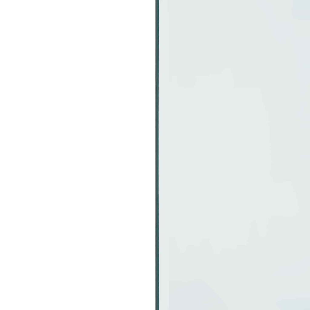 Fireplace Glass Plate Transparent 120 X 50 Cm Glass
