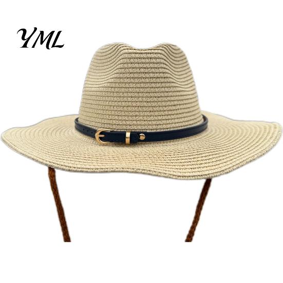 Replacement Hat Band Faux Leather Fedora Hatband, 0.39" Width Cowboy Band, 27 Detachable Inch Adjustable for Women Men Panama Cowgirl Hats Top