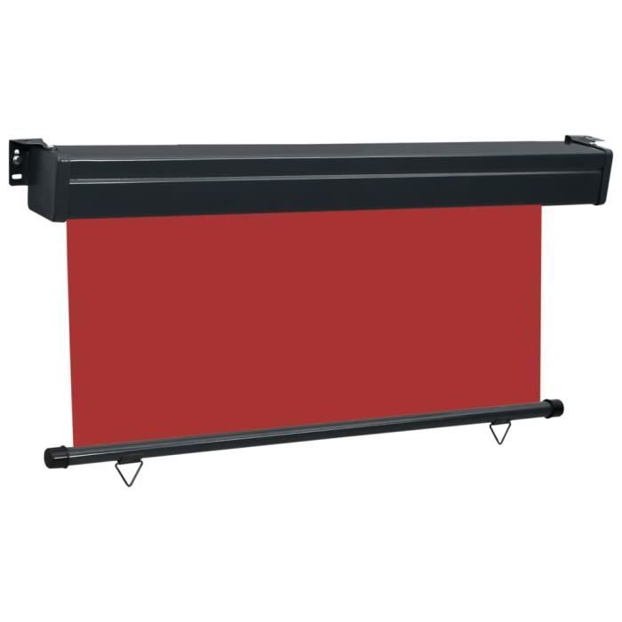 VidaXL Auvent latéral de balcon 170x250 cm Rouge