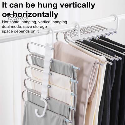 Hosenbügel mit drehbarem Haken, starker, tragfähiger, ausziehbarer, faltbarer multifunktionaler Hosenständer, Hosenbügel