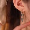 Korean Delicate Light Zircon Tassel Earrings Ladies Jewelry Party Gift Direct Sales
