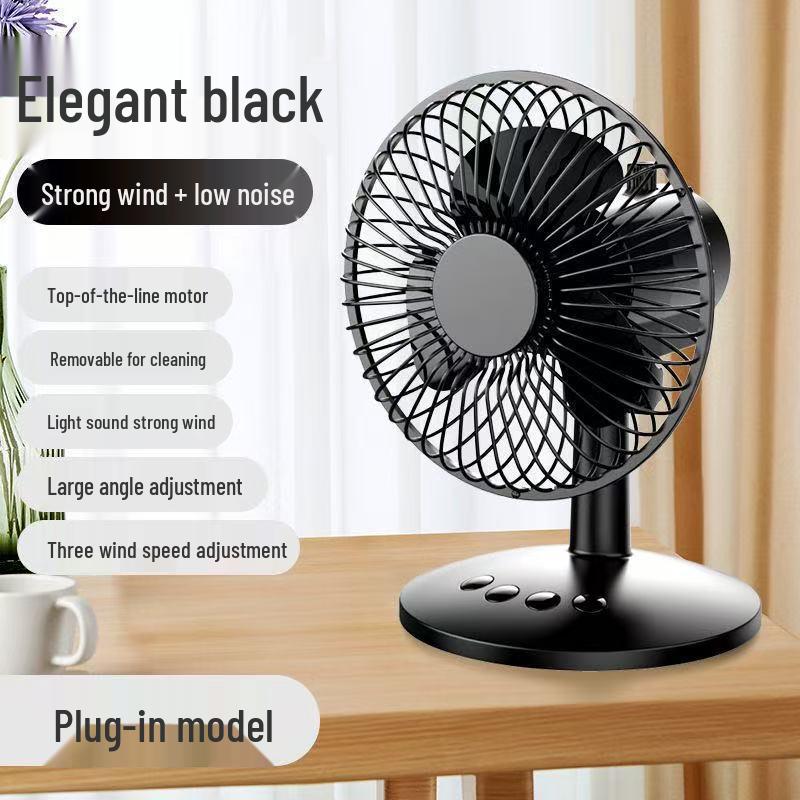 Ultra-Quiet Mini Desktop Fan for Office, Dorm, or Bedside