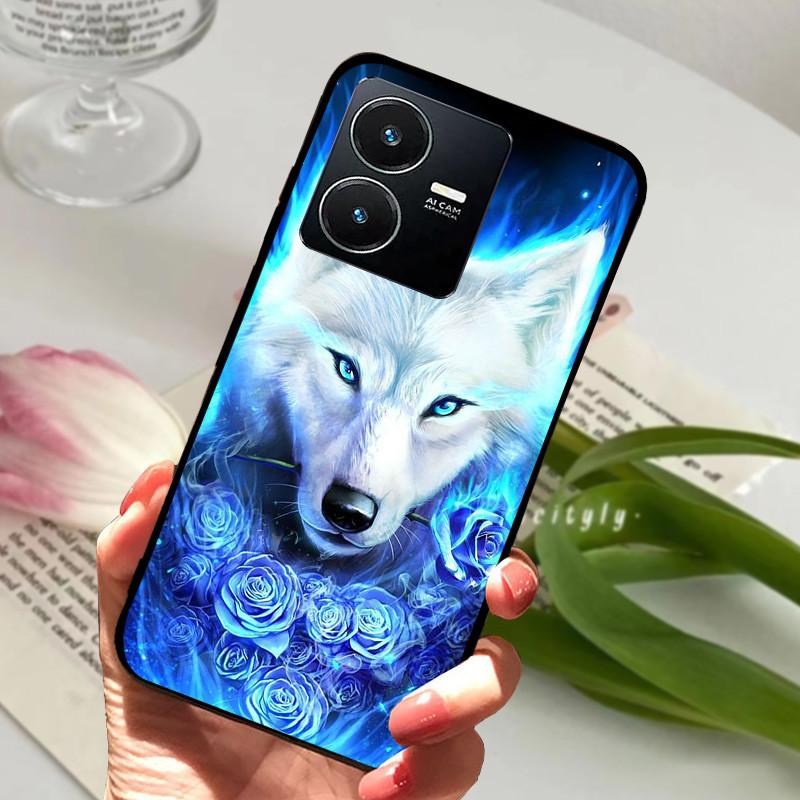 Pro Vivo Y22S 2022 Pouzdro Nárazuvzdorné Měkké TPU Silikonové Kryt Telefonu Pro Vivo Y22 Y 22 V2207 Y22S V2206 Funda Capa Kreslený Vivoy22