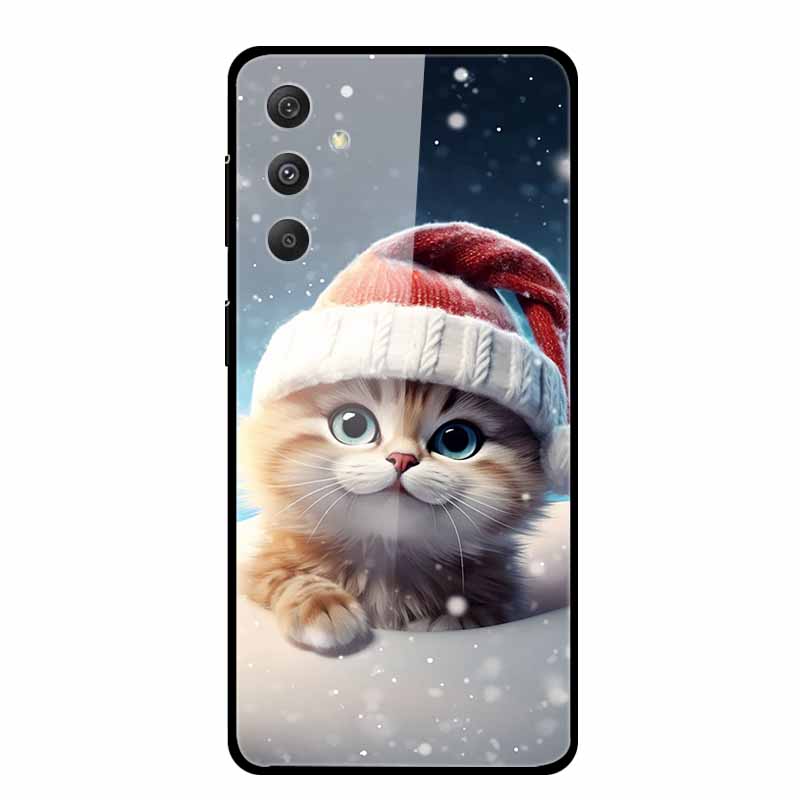 Tempered Glass Case For Samsung Galaxy S24 Plus Case Hard Glass Back Cover Soft Bumper For Samsung S24 Plus Phone Case S24Plus